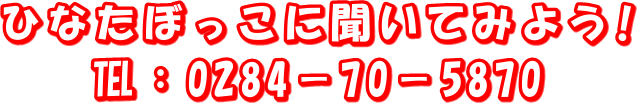 �ЂȂ��ڂ����ɕ����Ă݂悤!
���F0284�|70�|5870